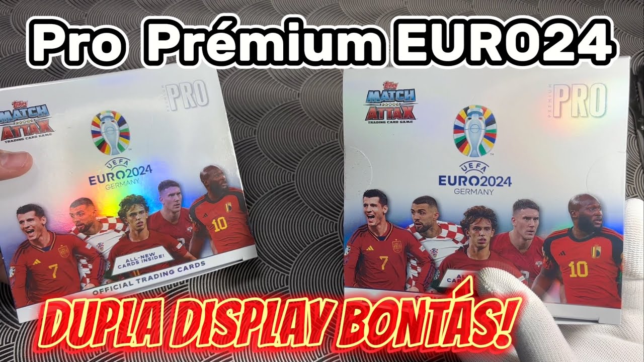 Új Széria Dupla Display bontás / ToppS Match Attax  UEFA Euro 2024 Prémium Pro Edition