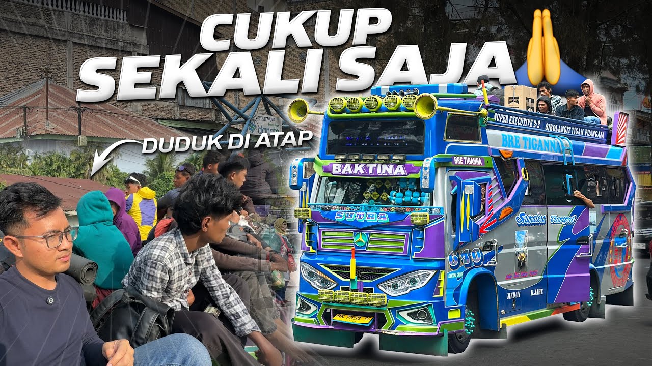 NAIK BUS RASA ROLLER COASTER🤣‼️Trip Medan - Berastagi with MURNI Express & SUTRA