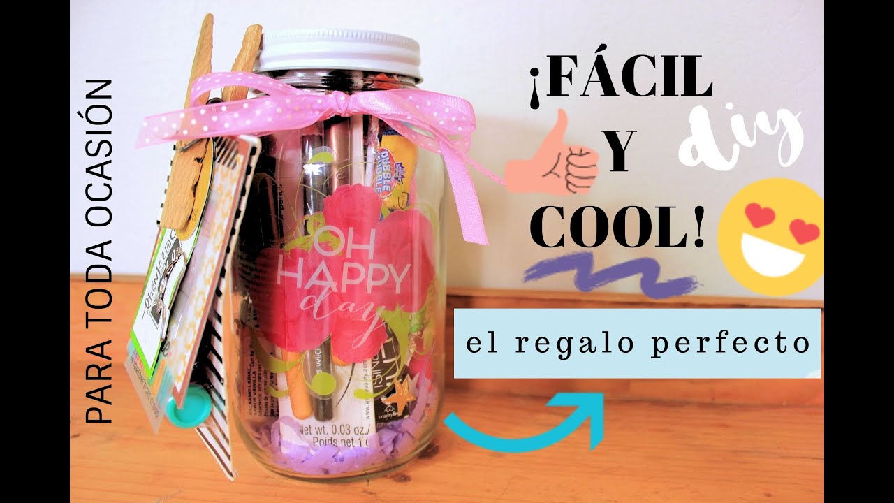 FRASCO DE VIDRIO CON PEQUEÑOS DETALLES /DIY/REGALO ORIGINAL