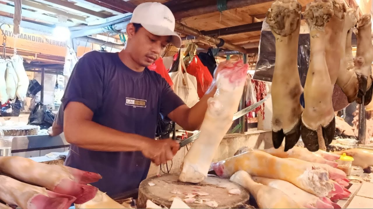 PROSES MEMBUKA TUNJANG KAKI SAPI DENGAN MUDAH❗KAKI SAPI LOKAL