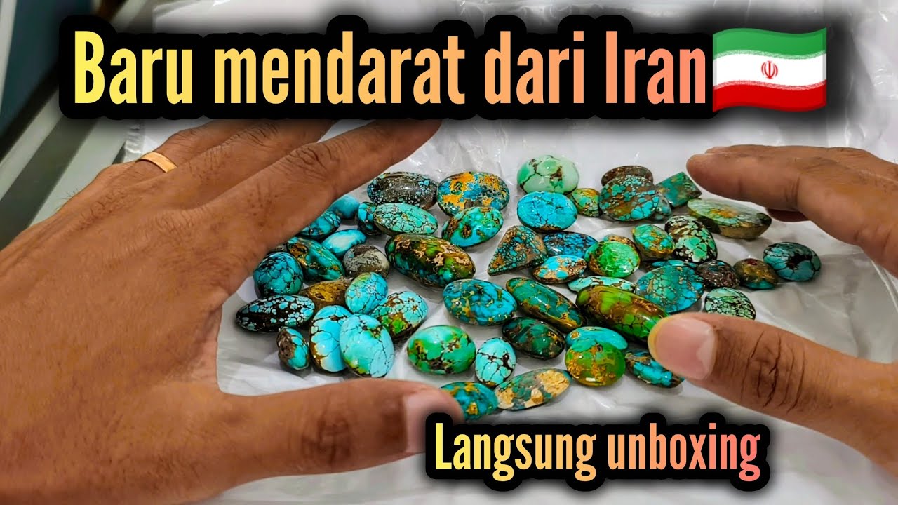 Unboxing paket pirus persia baru mendarat dari iran
