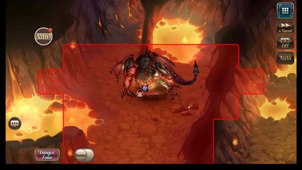 Langrisser M - Soloing Fire Dragon Lv60 at Lv54 (Goddess Trial)