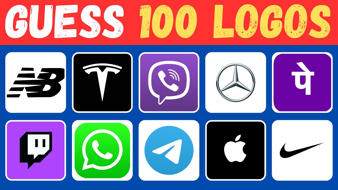Guess The Famous Logo🥵 In 3 Seconds! | 100 Famous Logo | Logo Quiz Challenge