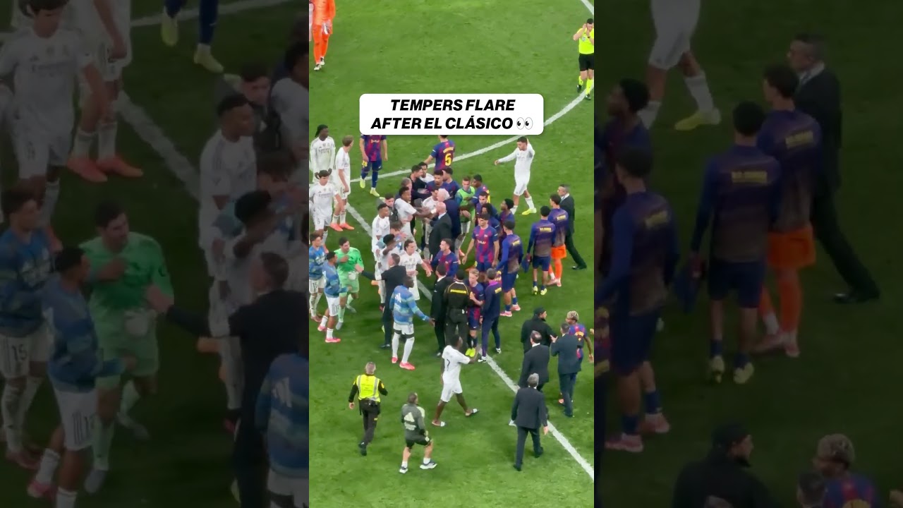 Lamine Yamal & Dani Carvajal spark CLASH in Barcelona vs. Real Madrid #soccer #futbol #barca #madrid