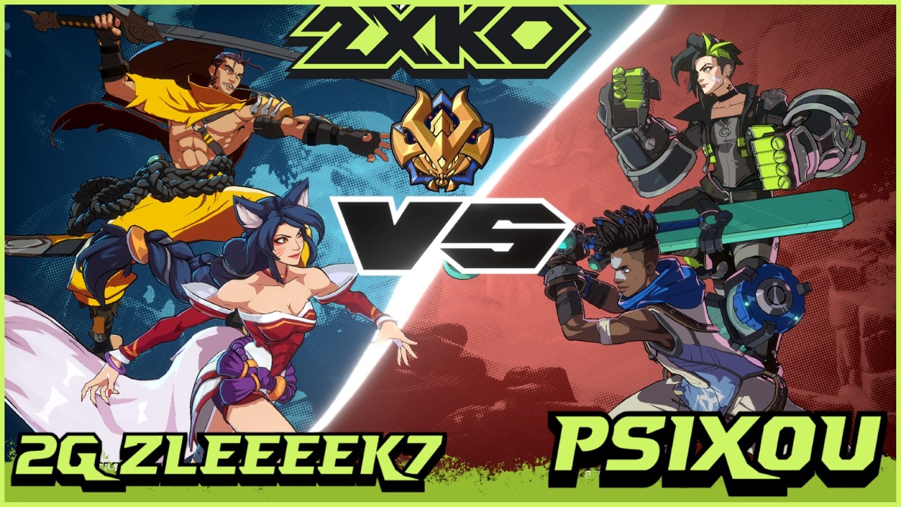 2XKO - 2G zLeeeek7 (Ahri/Yasuo) vs Psixou (Vi/Ekko) - 2XKO Fights!