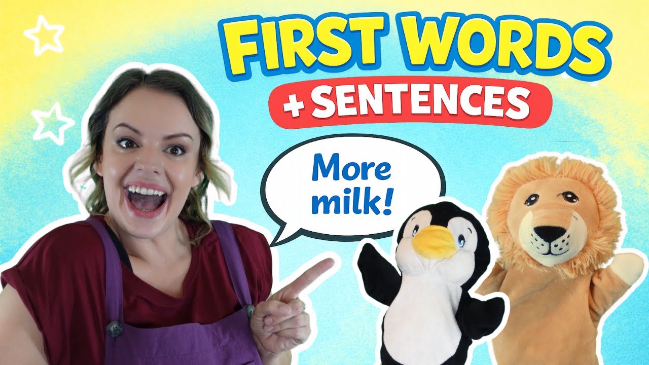 Baby First Words & Sentences | Learn to Talk with Miss Katie