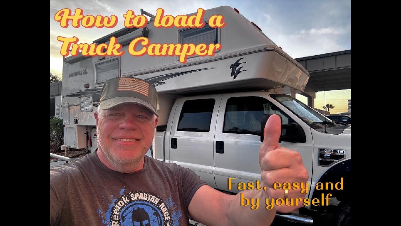 How to Load a Truck Camper (fast and easy)