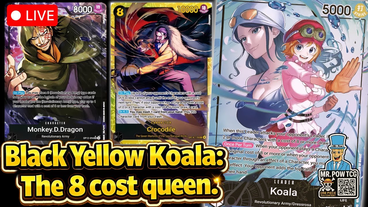 🔴 LIVE! One Piece TCG – Black Yellow Koala STOMPS the op14 Meta!