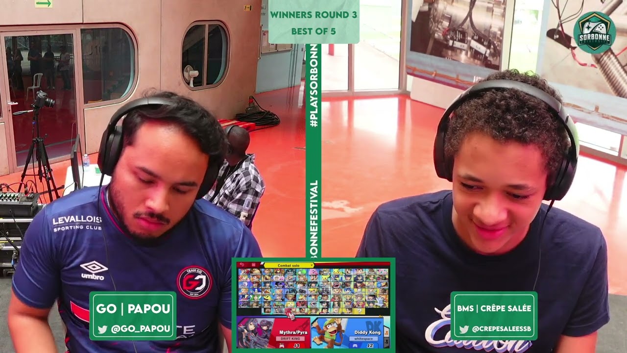 Smash Play Sorbonne #2 - GO | Papou (Pyrrha/Mythra) vs. BMS | crêpe salée (ROB & Diddy Kong) - WR3