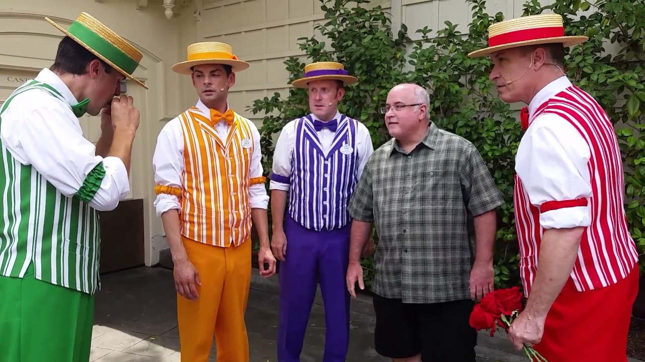 Singing with the Dapper Dans of Disneyland
