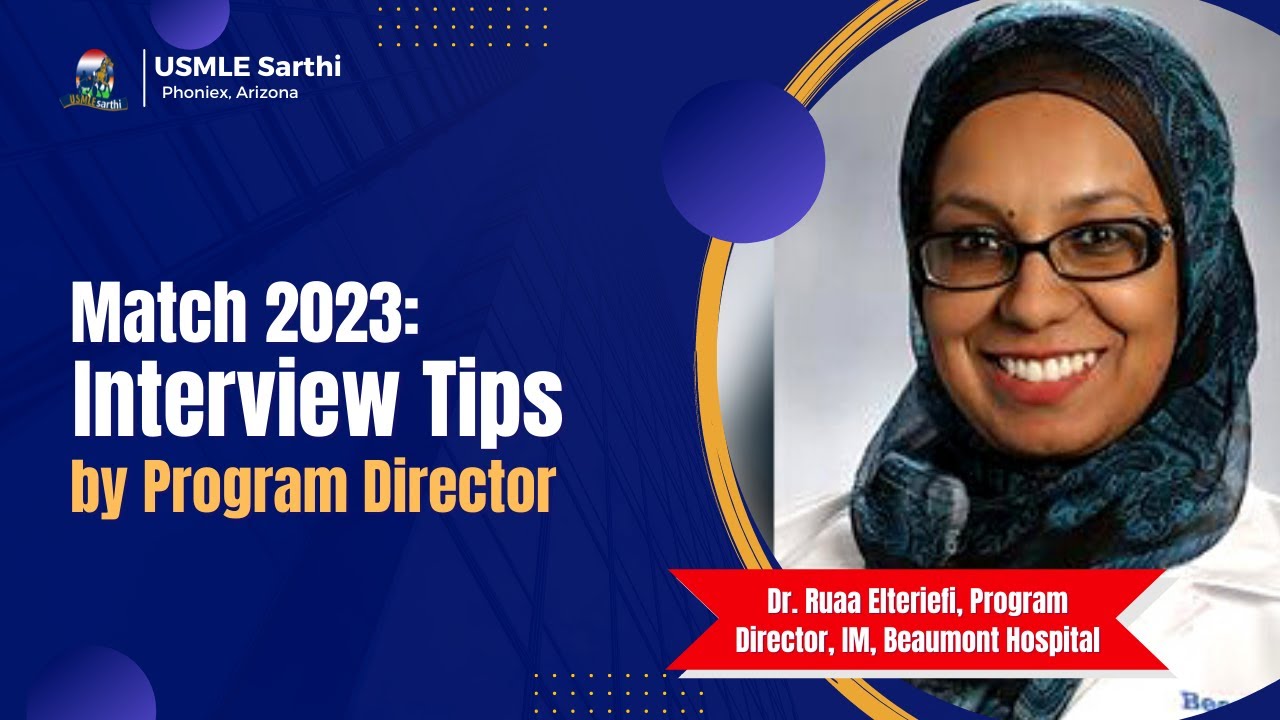 Residency Program Director: Interview tips for IMGs