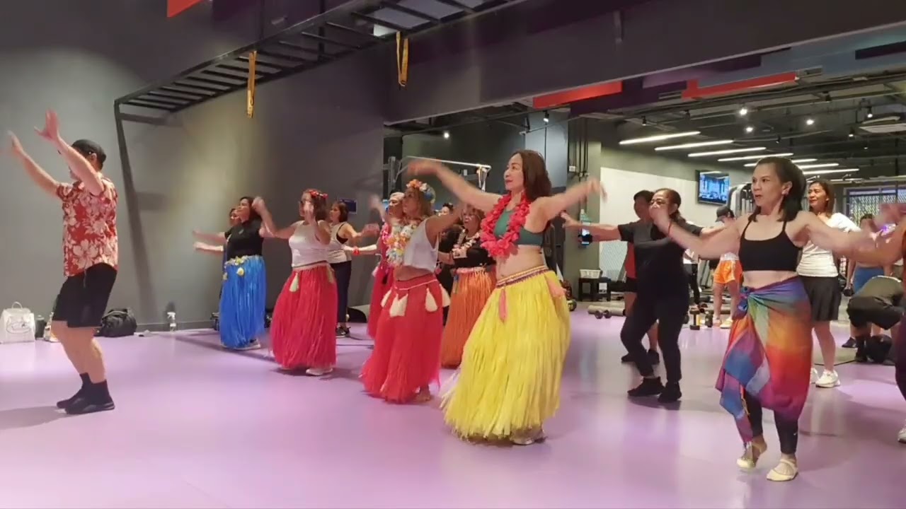 Polynesian dance fitness with coach Lito.