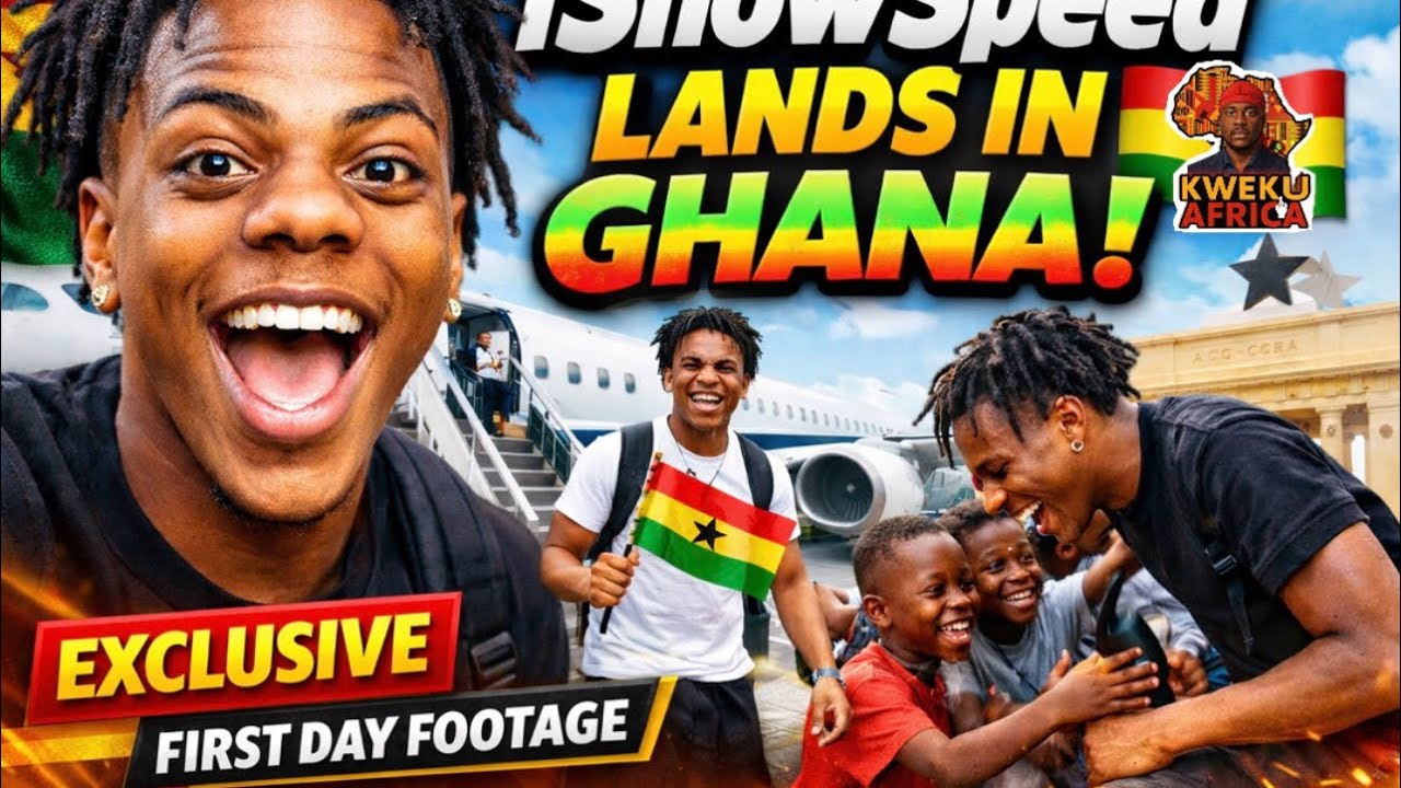 iShowSpeed ​​прибывает в Гану 🇬🇭 | Эксклюзивные кадры первого дня продаж