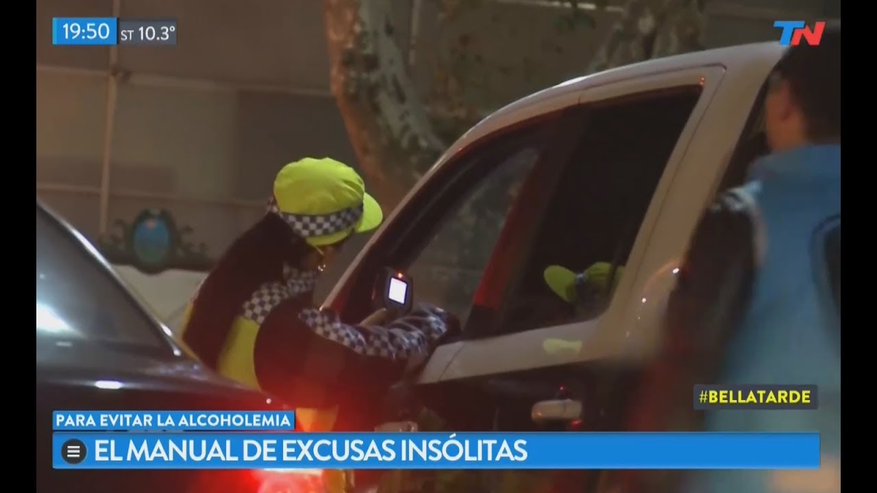 Las excusas insólitas para zafar del test de alcoholemia