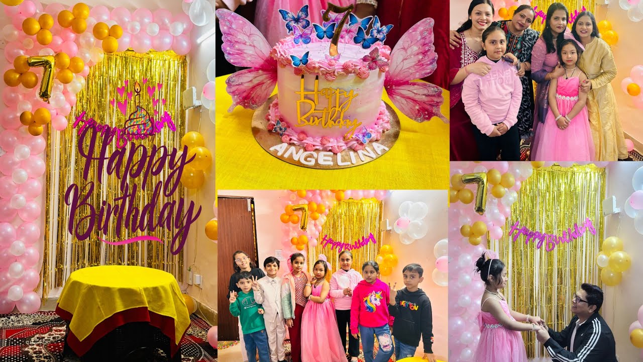 Angelina's 7th b'day celebration 🎉 | daily vlog | Banita Sinha |