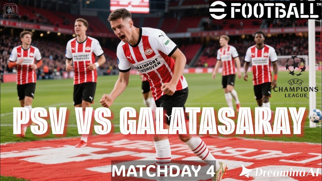 E FOOTBALL 2026 I PSV VS GALATASARAY I CHAMPIONS LEAGUE 25/26 I MATCHDAY 4 I PES 2013