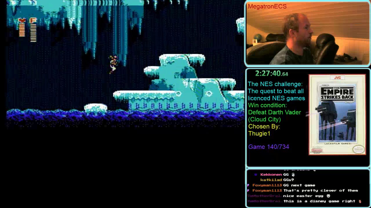 NES Challenge: Game#140: Star Wars: The Empire Strikes Back(part 2)