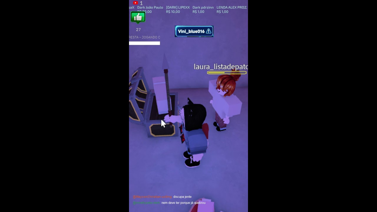 LIVE ON -  99 NOITE NA FLORESTA - JOGANDO COM OS INSCRITOS - ROBLOX  |  39 (Portrait)