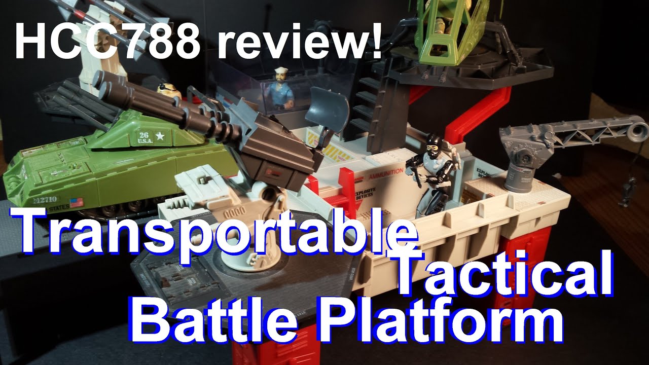 HCC788 - Transportable Tactical Battle Platform - vintage G. I. Joe toy review! HD S02E33