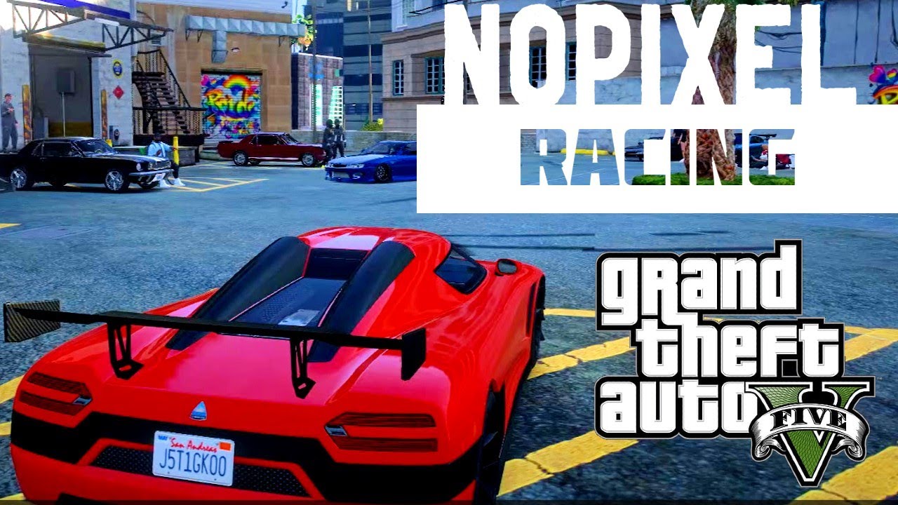 GTA 5 Nopixel RP | EPIC Racing Through Vinewood Hills | Goofy Pops Off in 2 Lap Circuit Race