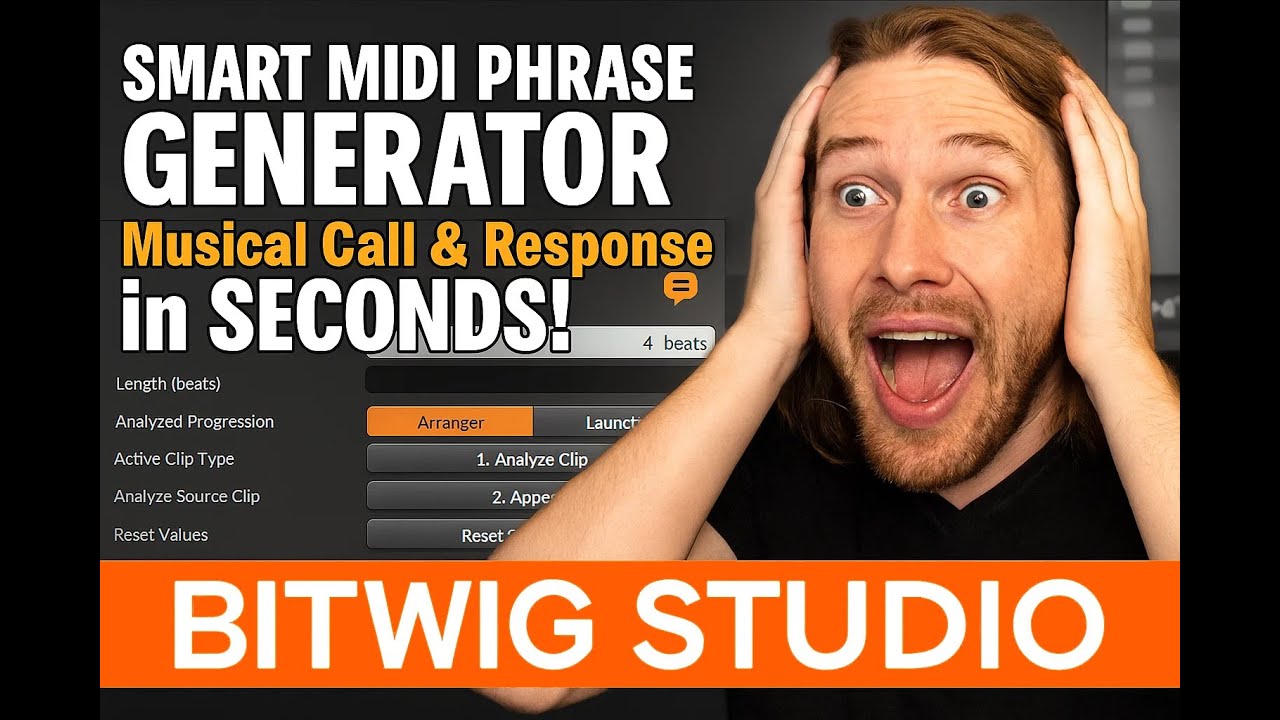 Smart MIDI Phrase Generator - Musical Call & Response in SECONDS! Script for  Bitwig Studio
