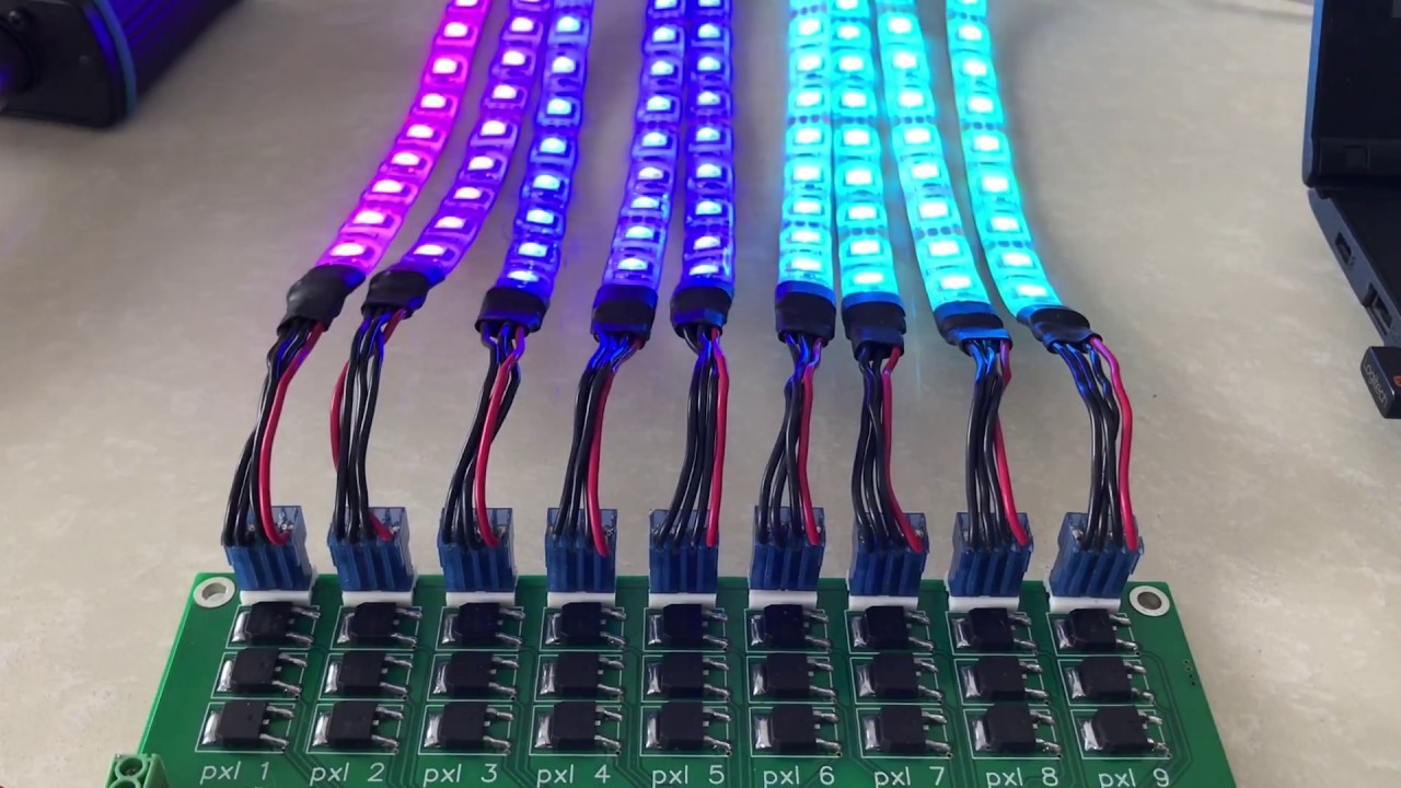 Tarjeta Controladora DMX 27ch RGB