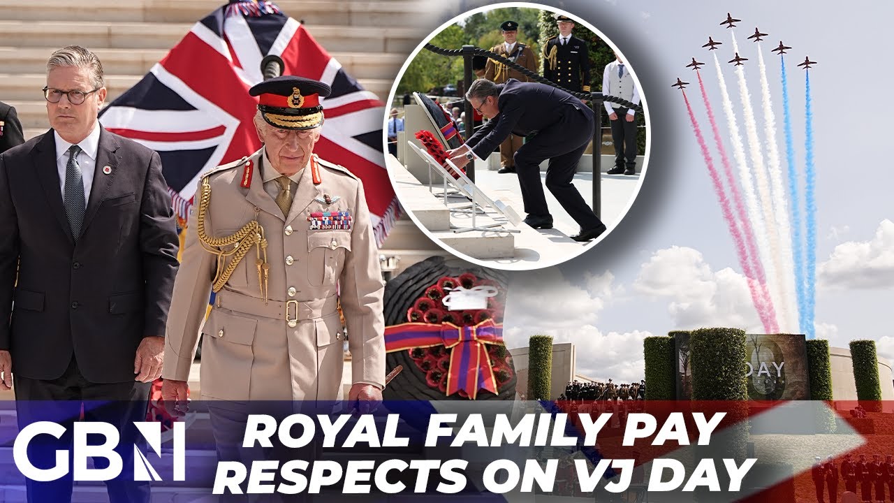 VJ Day 80th Anniversary: King and Queen Pay Respect to WW2 Veterans amid Red Arrow Flyover
