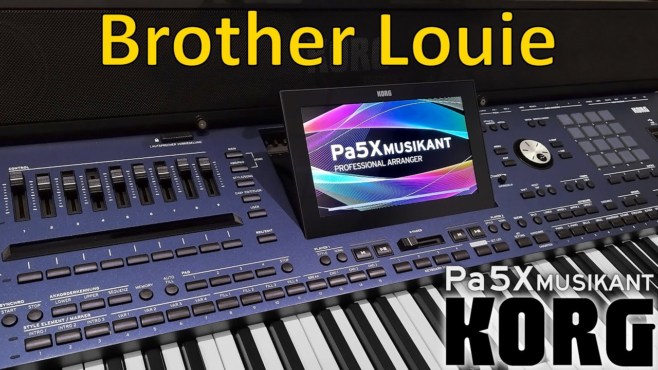 KORG Pa5X Musikant - Brother Louie (Modern Talking) cover, style from PaMusicSoft.com, Italo Disco