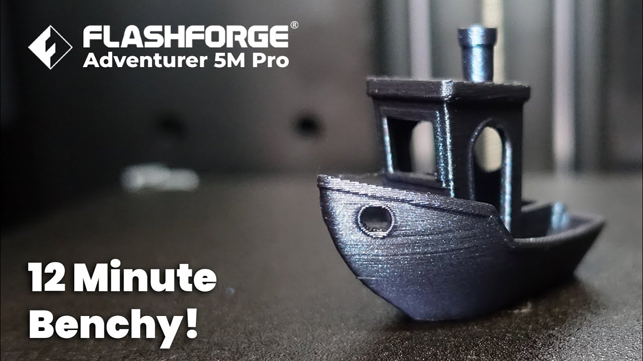 Flashforge Adventurer 5M Pro 12 min Benchy!