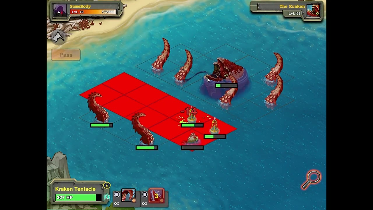 Battle Nations - Critters + Buoy vs. Kraken (100% F2P)