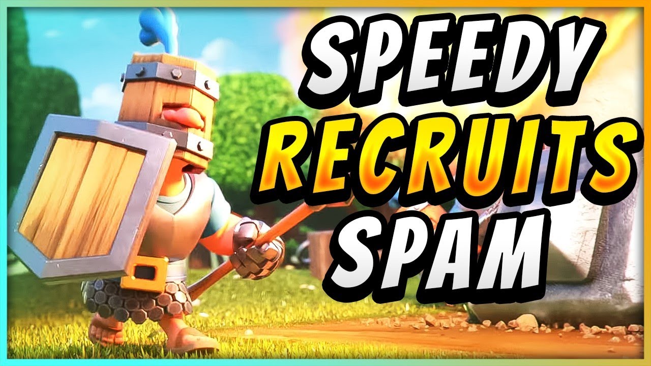 SPEEDY ROYAL RECRUITS SPAM DECK OVERWHELMS EVERY OPPONENT!  — Clash Royale