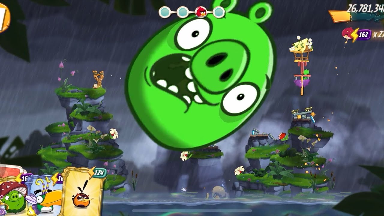 Angry Birds 2 Daily Challenge 3-3-4 Bomb's Blast 08062022 AB2 3 stars. Bonus Bomb Card.