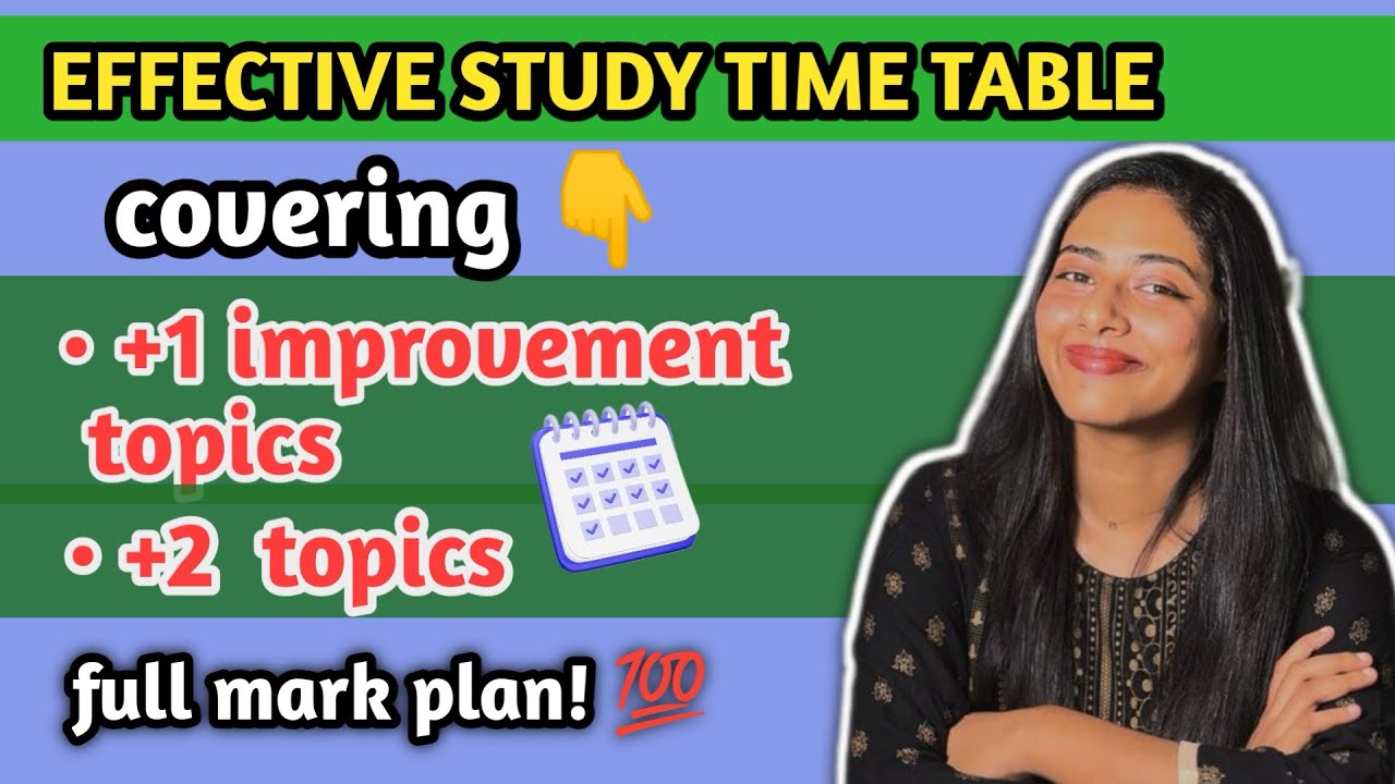 How to Study for Improvement & Plus Two Together | Daily Timetable for Students