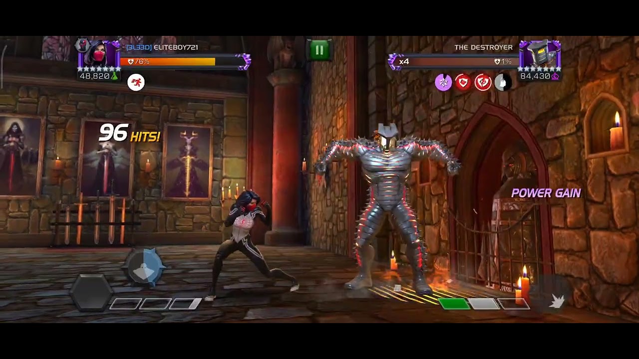 10x Times Defeat Destroyer With Silk In Coliseum/ Marvel Contest Of Champions 
