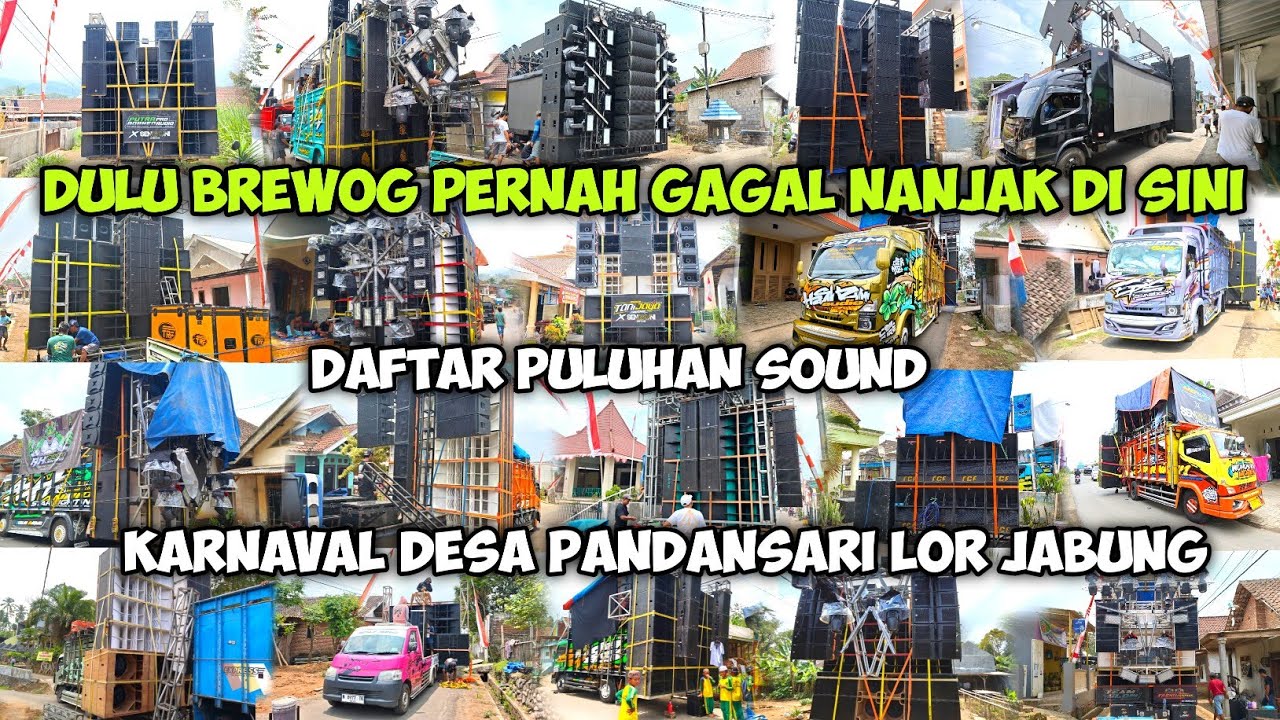 Tak Kalah Sangar dg Rute Extrem,, Daftar Hadir sound Karnaval Pandansari lor jabung 