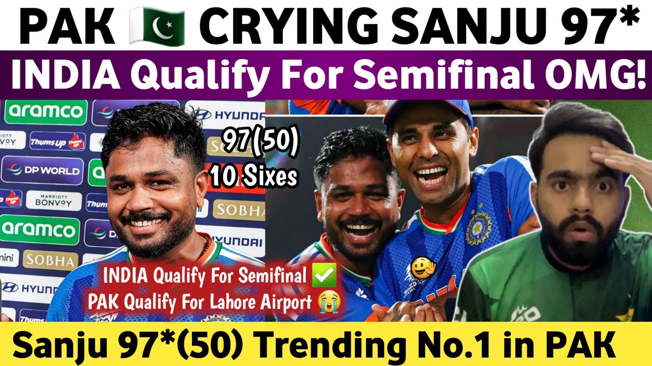 Pak Media Crying on Ind Beat WI & Qualify For Semifinal | Ind Vs WI T20 WC Match 2026 | Sanju 97(50)