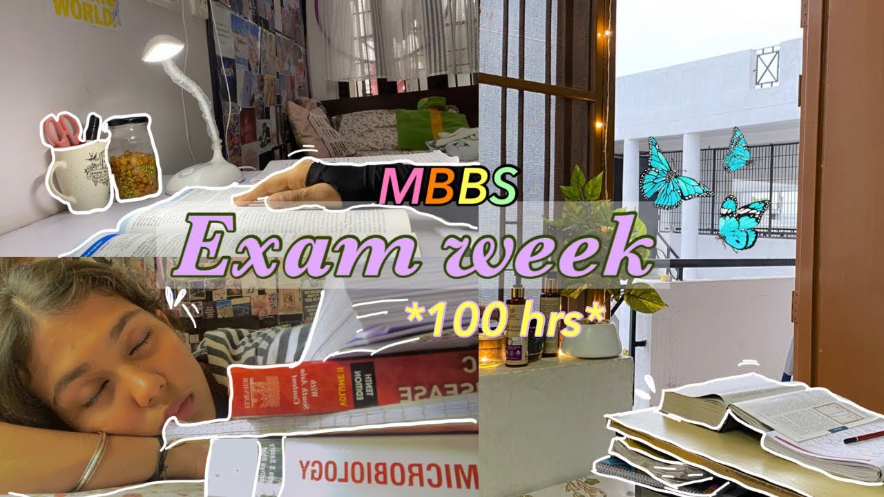 MBBS Vlog: 100 hrs study 📚 *exam week*🩺🥼 last min prep 😭