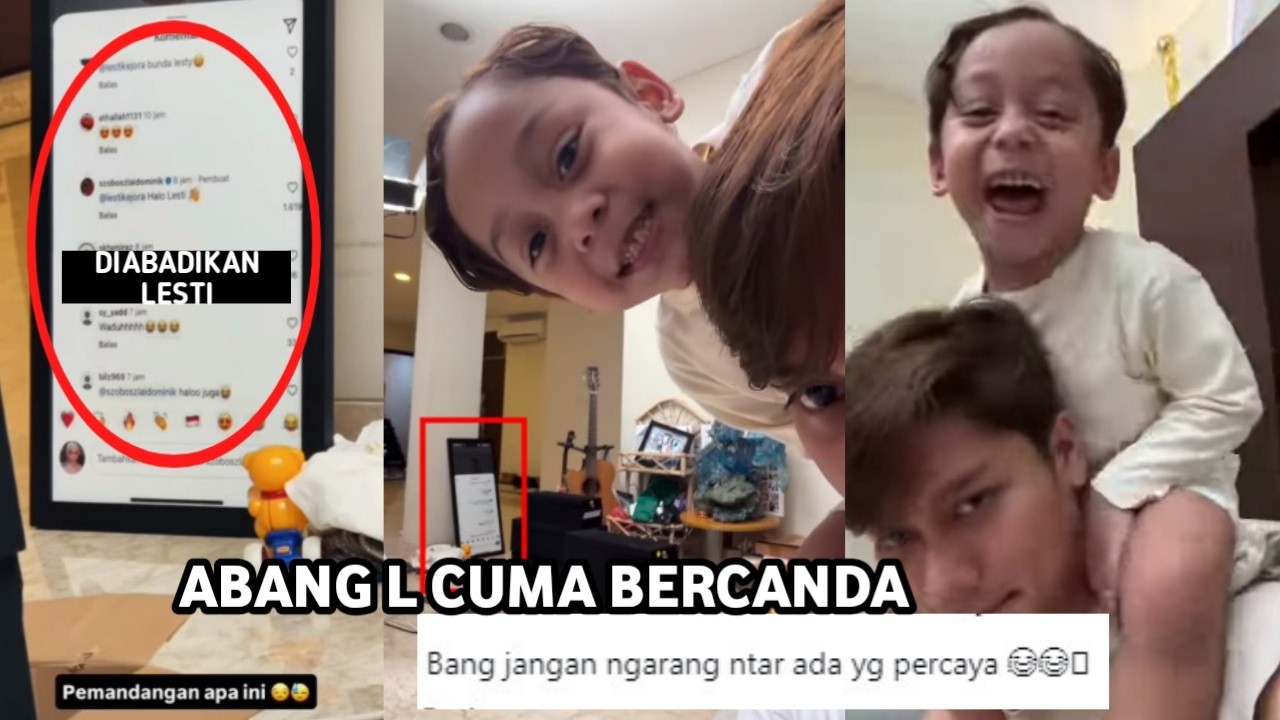SERU DIRUMAH LESLAR MLM INI! ABANG L BERCANDA RIZKY BILLAR INGETIN JANGAN NGARANG LESTI ABADIKAN INI