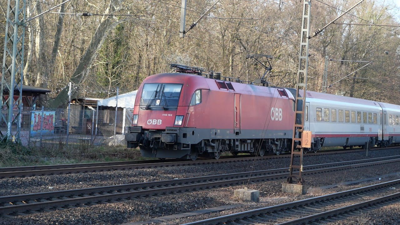 Eisenbahnverkehr in Frankfurt Louisa Mit Br 423 193 446 1116 412 633 1440 401 407 415