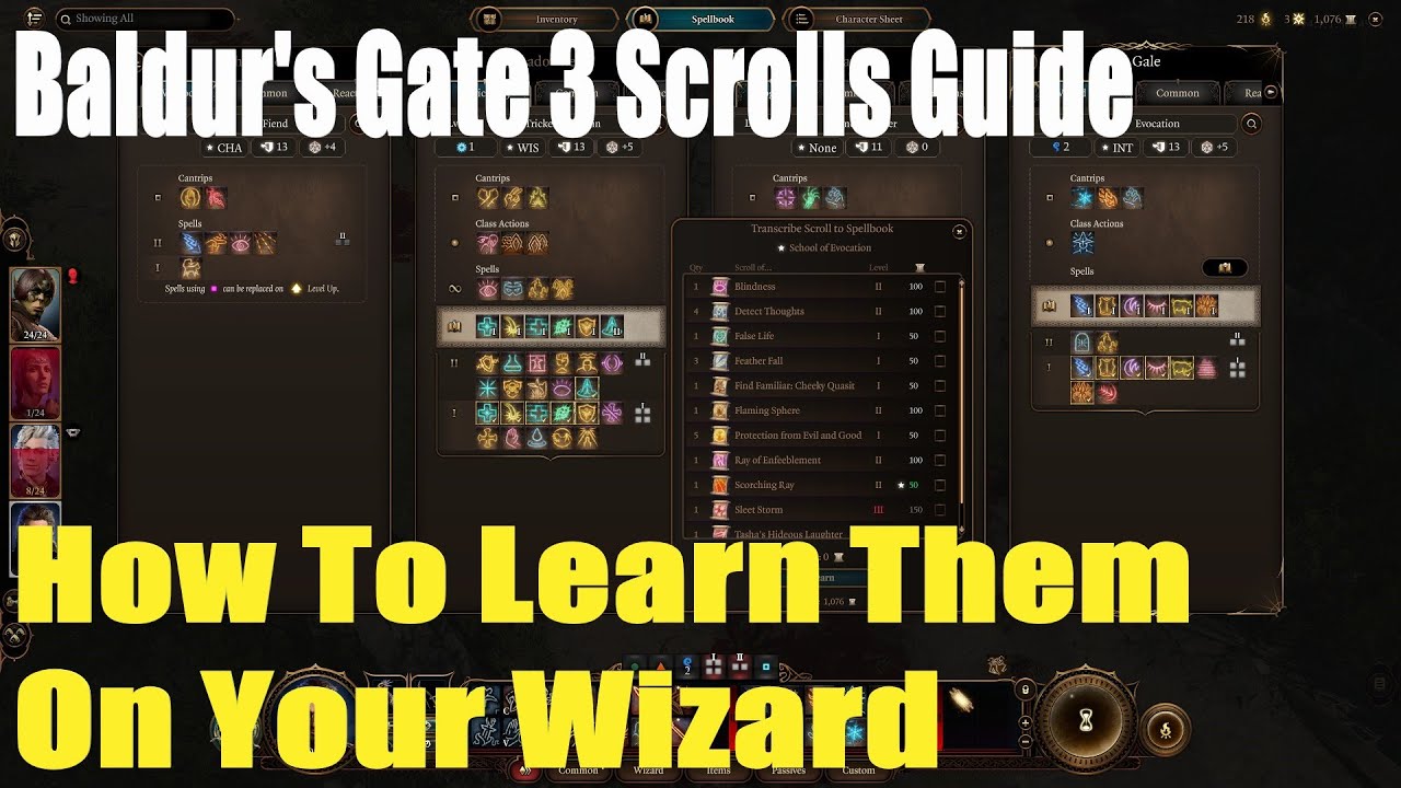 Baldur's Gate 3, Scrolls Guide, How To Learn Them On Your Wizard