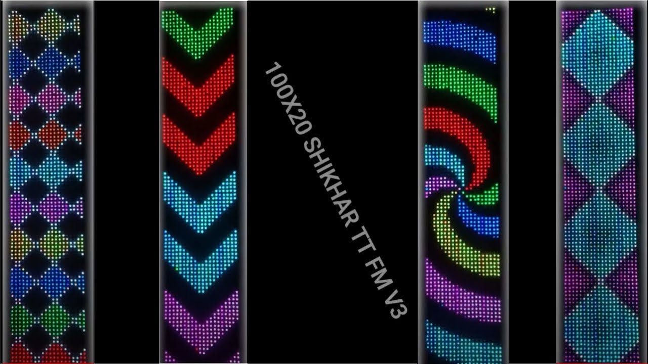 100X20 SHIKHAR TT FM V3 #ws2811 led #teztech pixel led (TTCFM87) (TTCFM88)