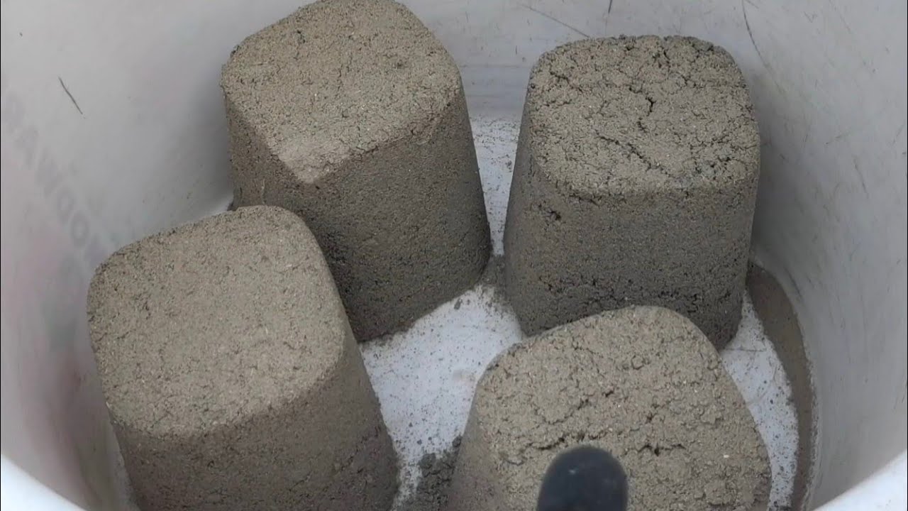 Crispy dusty 🌪️ sand cement dry and water 💦 crumbling| Asmr