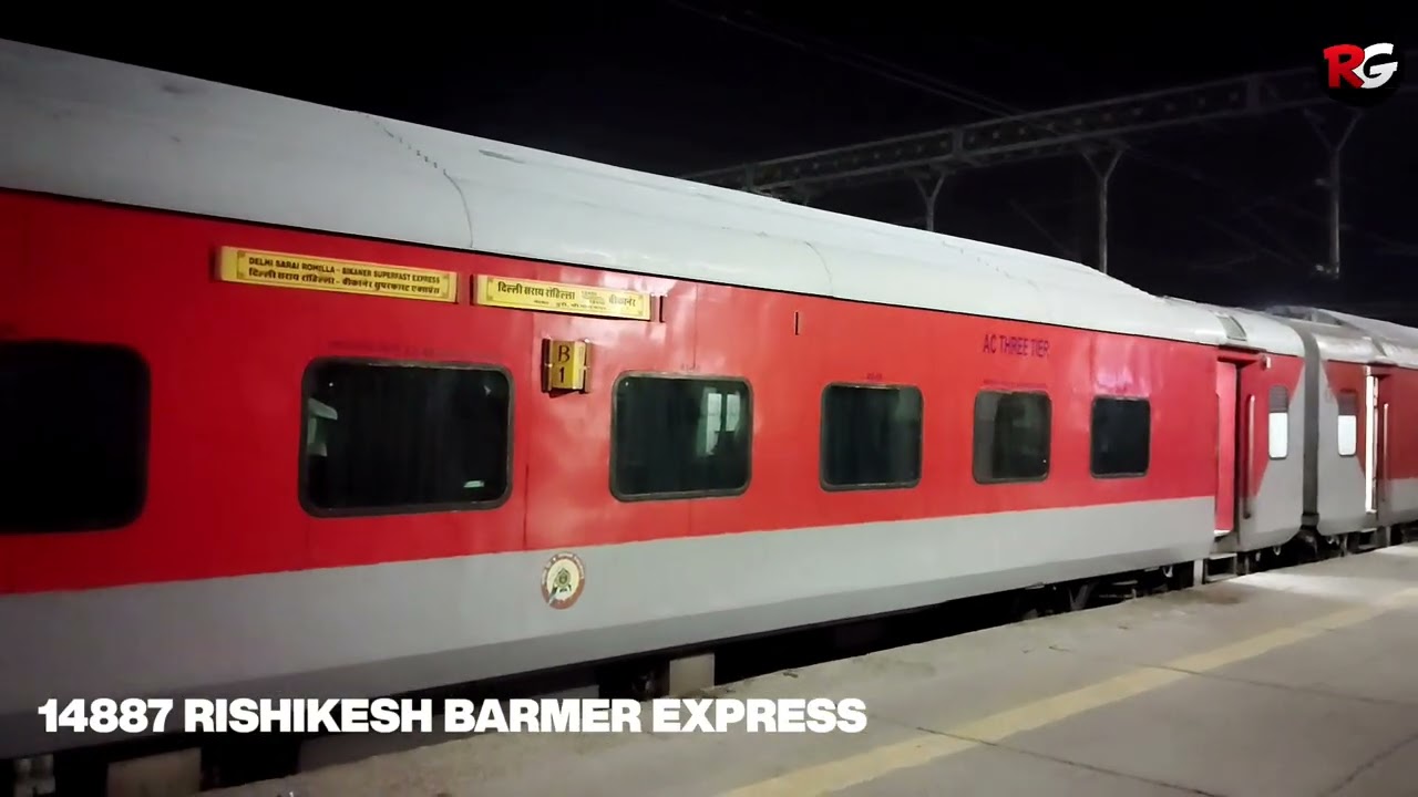 Early Morning Train Announcement : 14887 Rishikesh Barmer Express | Bathinda Junction | Loud & Clear