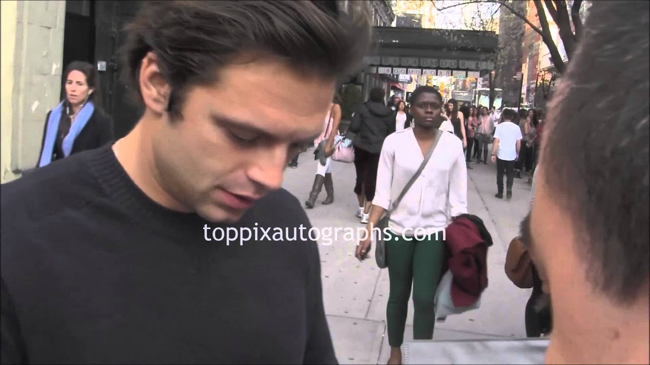 Sebastian Stan - SIGNING AUTOGRAPHS at the 2015 Tribeca Film Festival in NYC