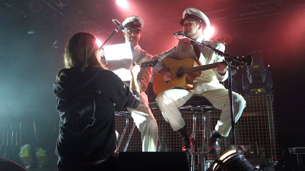 Alexander Wesselsky and J&uuml;rgen Plangger EISBRECHER Rheinfeier 20.12.2014 (1)