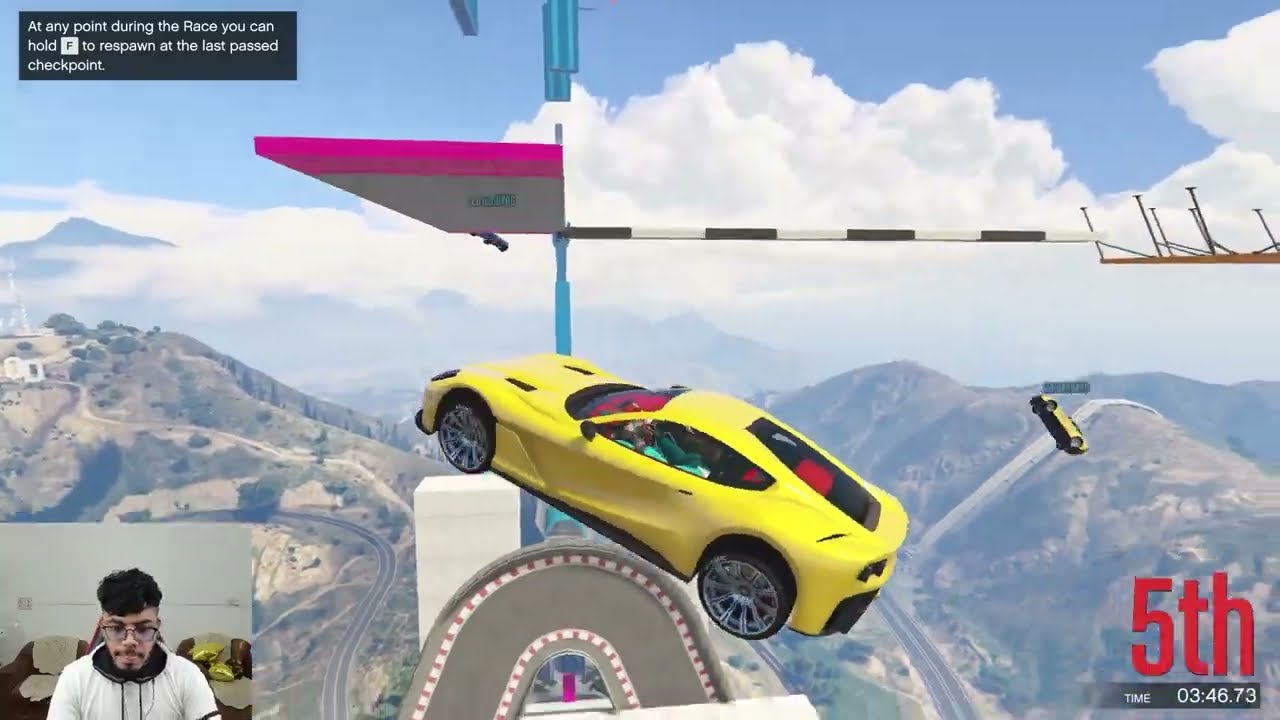 98.222% Impossible Parkour Race in GTA 5!