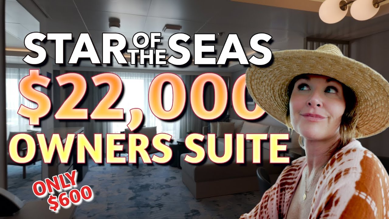 В каюте владельца на лайнере Star of the Seas компании Royal Caribbean стоимостью 22 000 долларов...