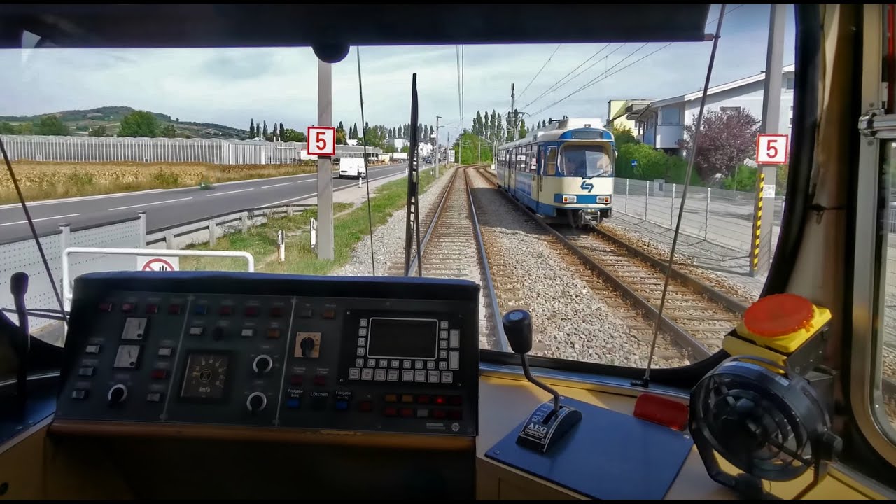 Badner Bahn TW 100 Wiener Neudorf - M&ouml;llersdorf