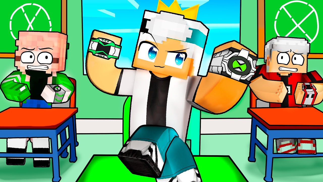 SOU O REI da ESCOLA BEN 10 do Minecraft