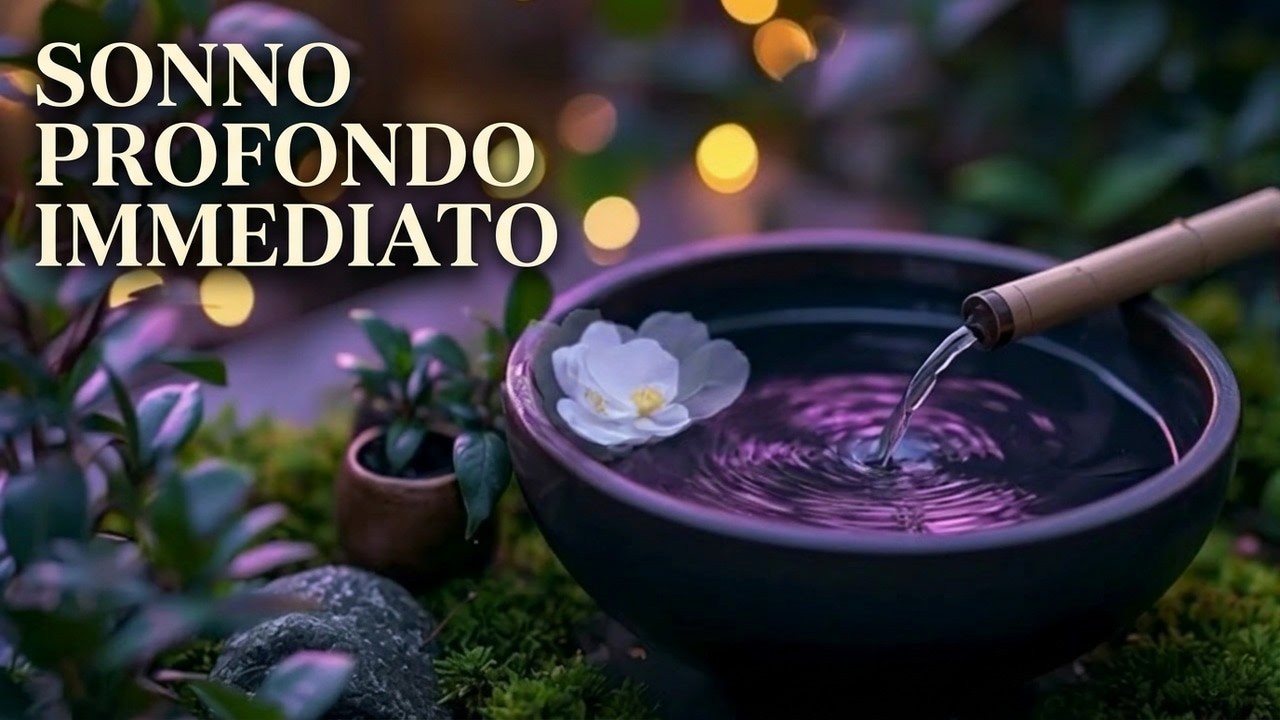 Bamboo Water Flow – Meditazione Notturna e Rilassamento Totale #meditationmusic #watersounds #relax